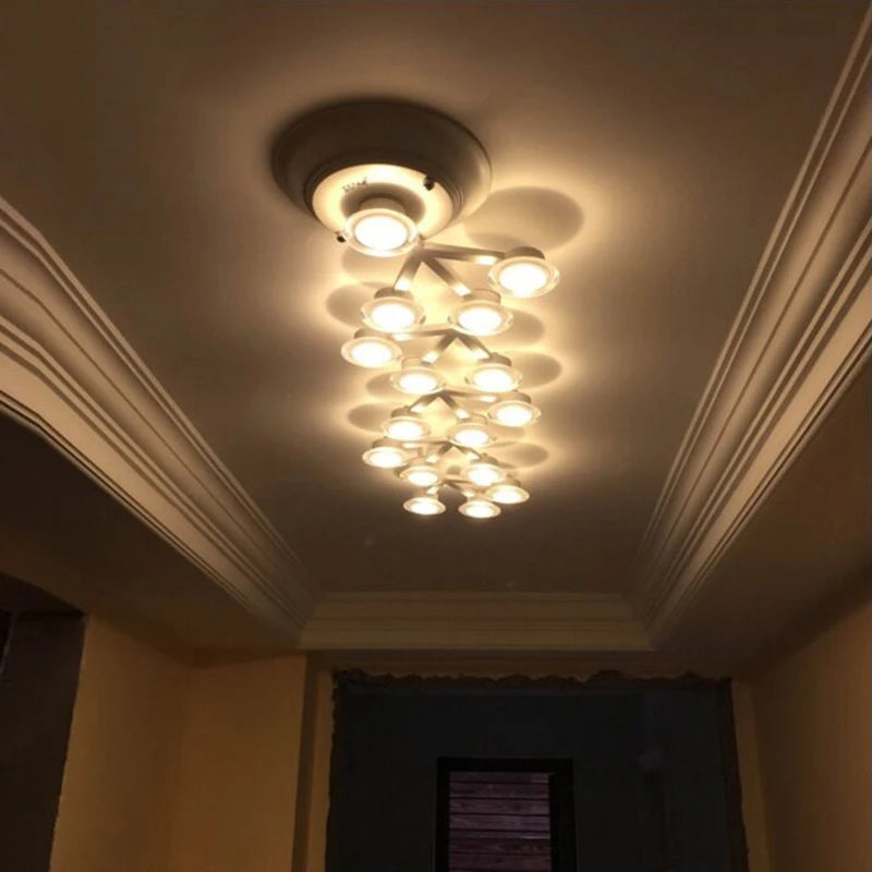 plafonnier nordique long décoratif moderne étoile prunier - vue 3 sur 11