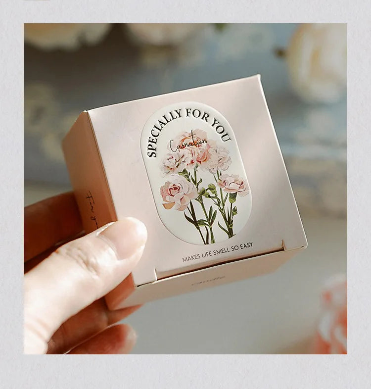 bougie parfumée artisanale en forme dœillet pour mariage et fêtes - vue 4 sur 13