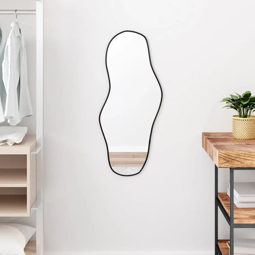 miroir mural design élégant et moderne en noir - vue 7 sur 7