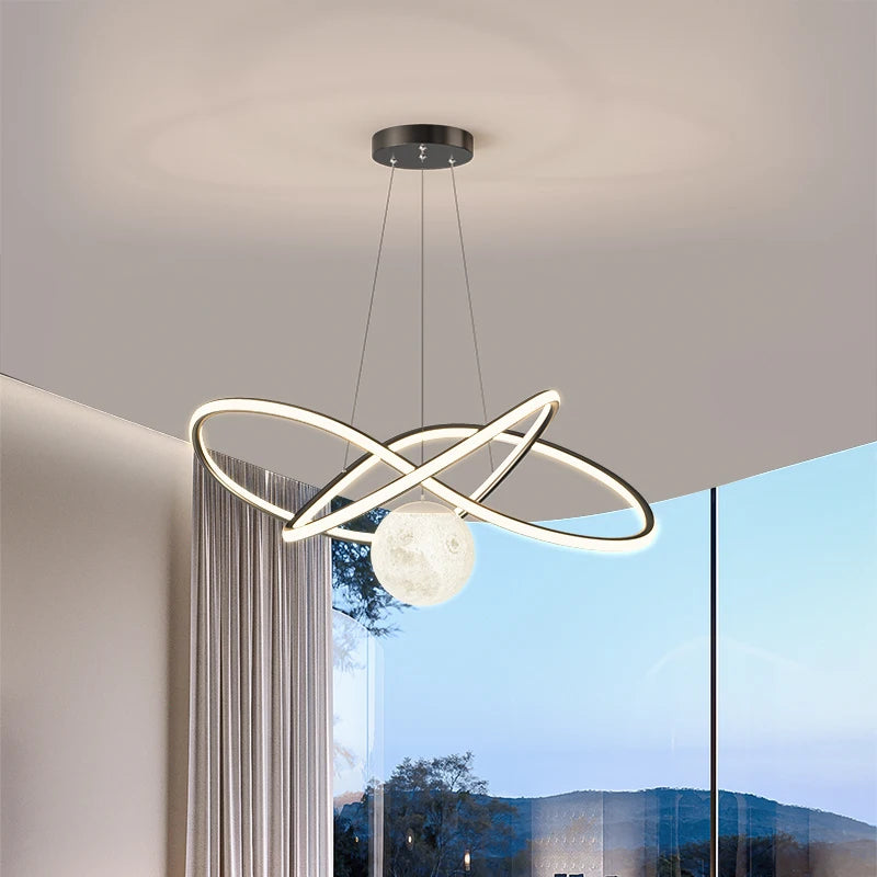suspension moderne en aluminium pour décoration intérieure élégante - vue 2 sur 10