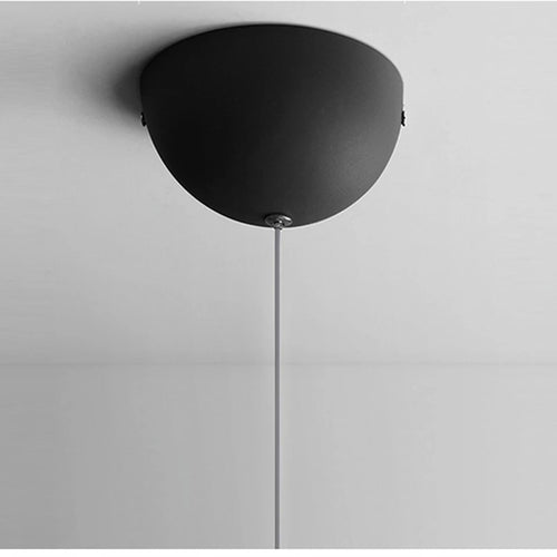 2024 LED White Glass Beads Pendant Chandelier Cafe Bar Bedroom Kitchen Round Ball Hanging Lighting Fixture Home Decor - vue 6 sur 9
