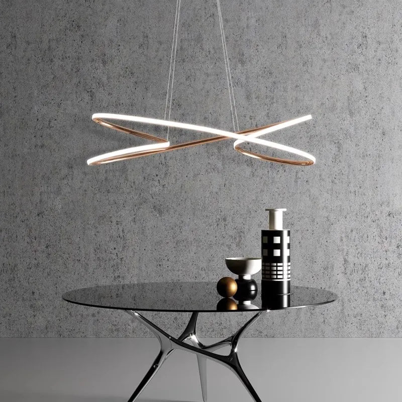 suspension led moderne pour décoration intérieure élégante et raffinée - vue 1 sur 6