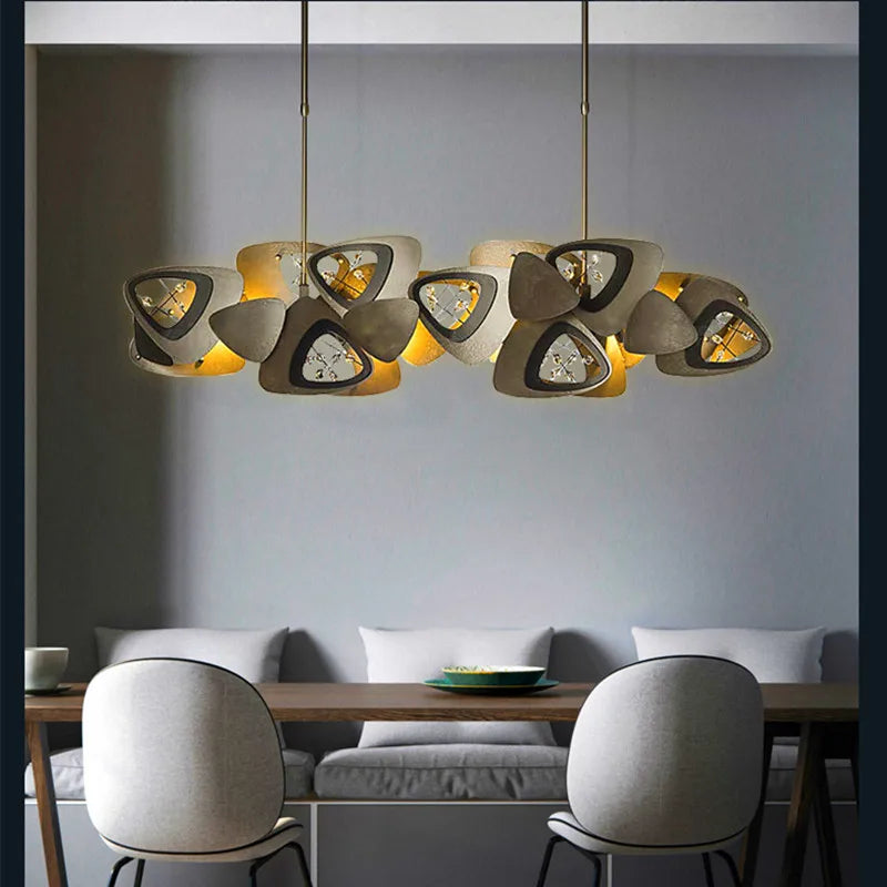 lustre postmoderne créatif coquille art suspendus luminaires - vue 2 sur 11