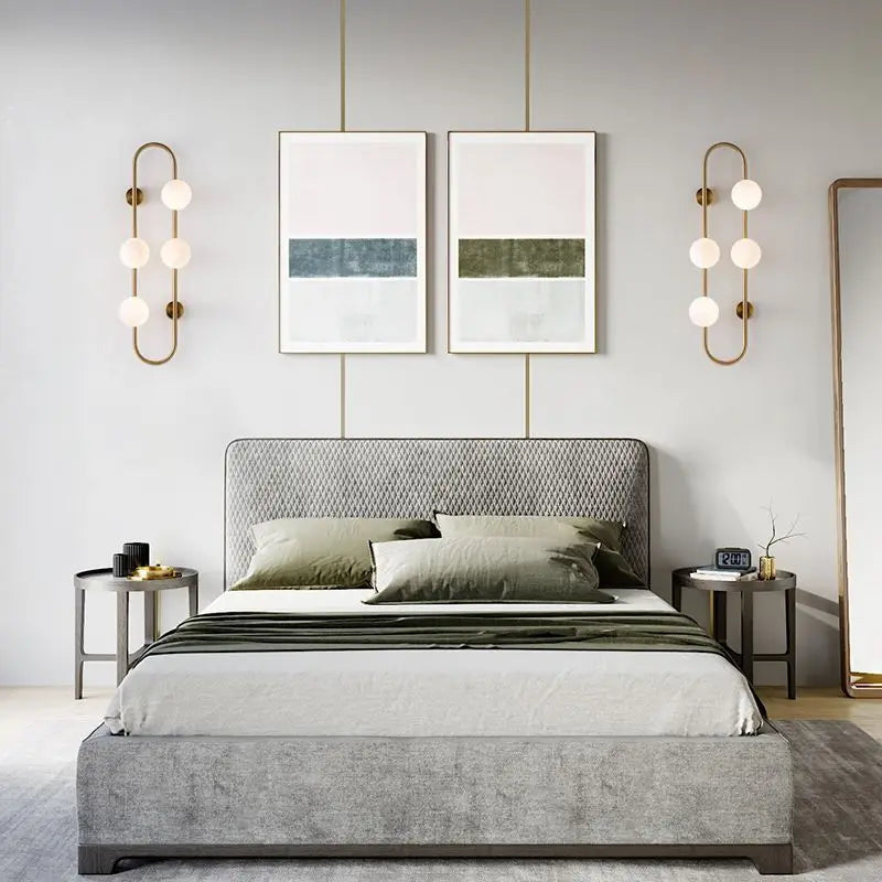 applique murale led en verre blanc laiteux pour décoration intérieure - vue 5 sur 9