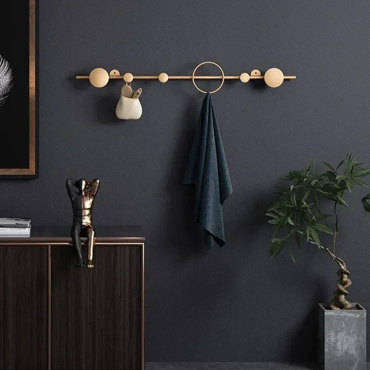 porte-vêtements et chapeaux de luxe nordique décoratif mural - vue 11 sur 18