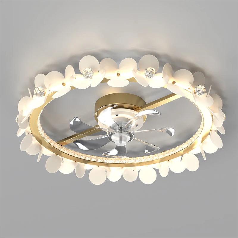 ventilateur de plafond moderne avec lumière et contrôle intelligent - vue 1 sur 10