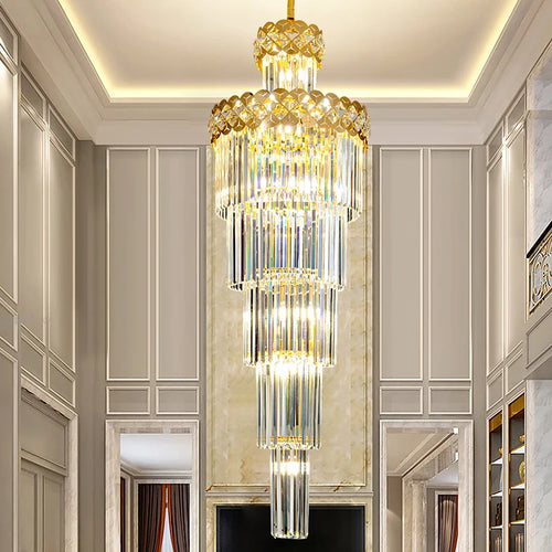 lustre design en cristal pour intérieur moderne et élégant - vue 4 sur 12