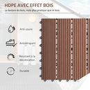 Dalles clipsables sol extérieur antidérapantes 30x30 cm