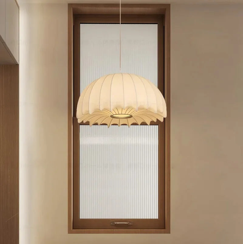 suspension italienne en soie pour loft et hôtel - vue 3 sur 12