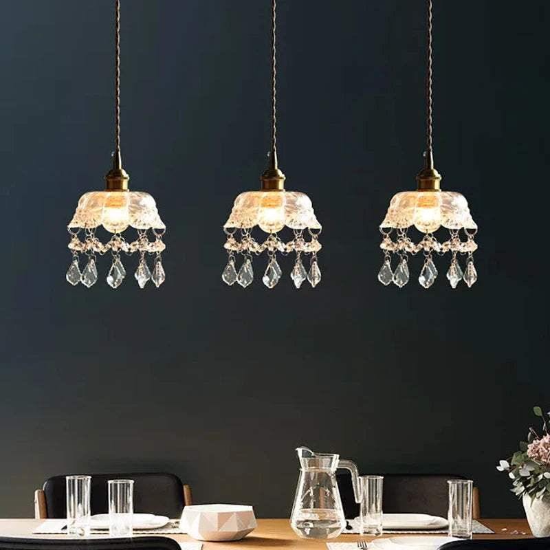 lustre nordique en cristal pour bar et restaurant - vue 1 sur 10