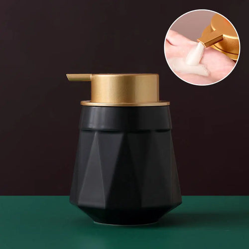 distributeur de savon portable en céramique 400 ml pour soins personnels - vue 11 sur 30