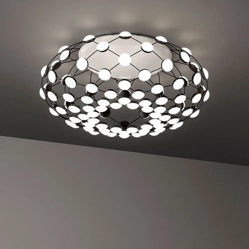 Postmoderne Créatif Noir Et Blanc Pièces D'échecs Suspension Lumière Grille Lustre Suspension Pour Salle à manger Salon Lumière Lampe À Led - vue 6 sur 9