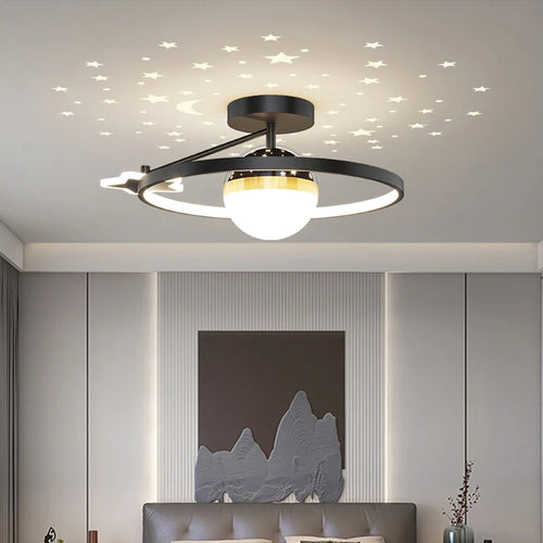 plafonnier moderne lumineux pour une ambiance chaleureuse intérieure - vue 6 sur 8