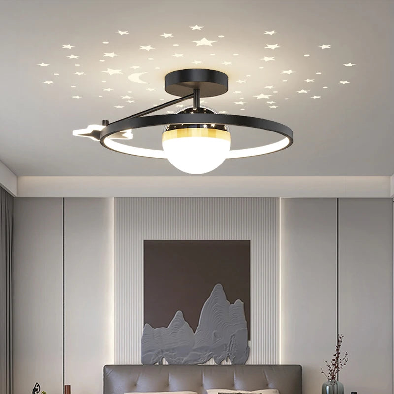 plafonnier moderne lumineux pour une ambiance chaleureuse intérieure - vue 6 sur 8