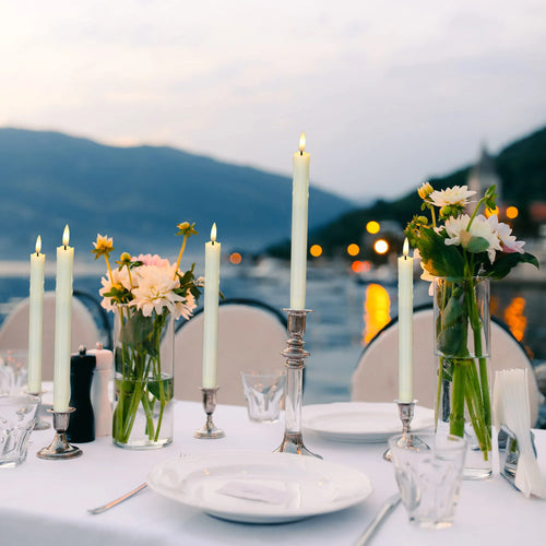bougies LED décoratives scintillantes pour mariage et Halloween - vue 5 sur 14