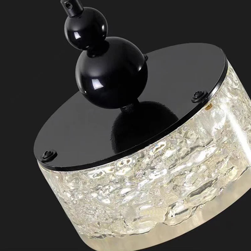 lustre led style 	 en résine et métal ajustable - vue 5 sur 7