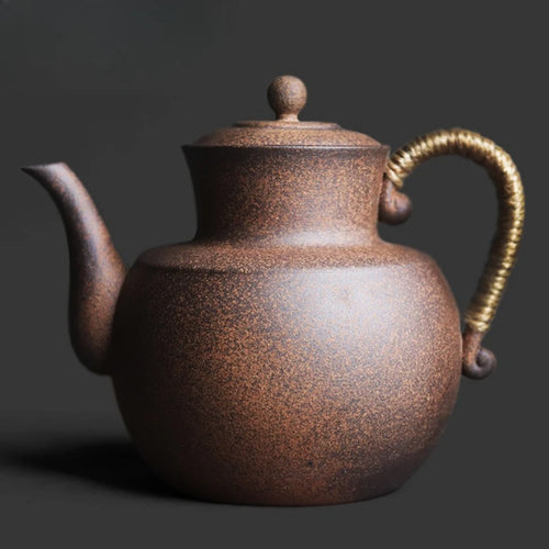 Théière en céramique style roche zen chinoise retro - vue 6 sur 6