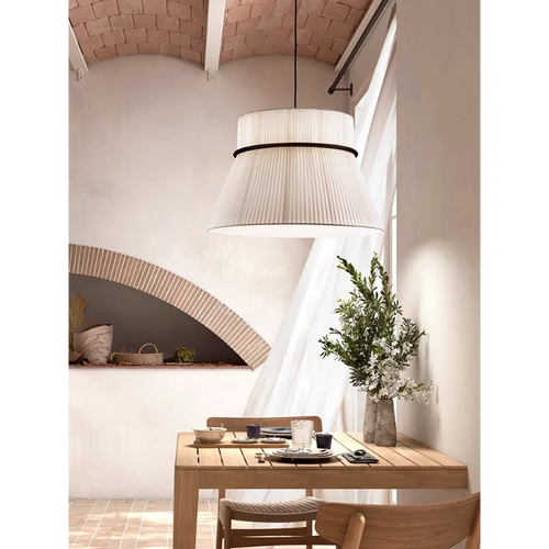 lustre en tissu japonais design pour restaurants et bars - vue 4 sur 11