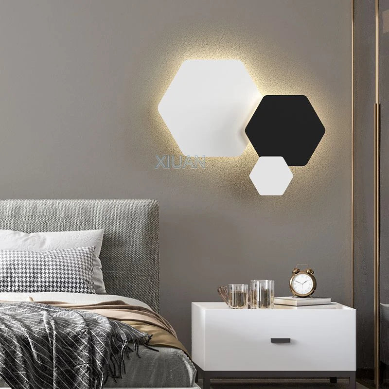 lampe de chevet moderne aux formes géométriques variées - vue 4 sur 10