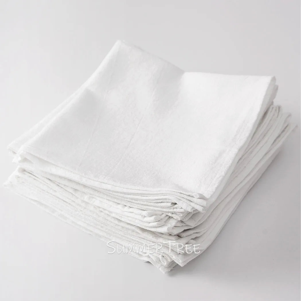 Serviette de table coton lavé style vintage 40x40
