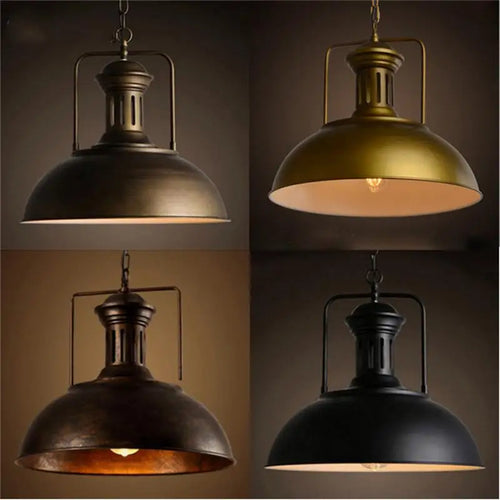 suspension industriel Loft Vintage E27 - vue 3 sur 16