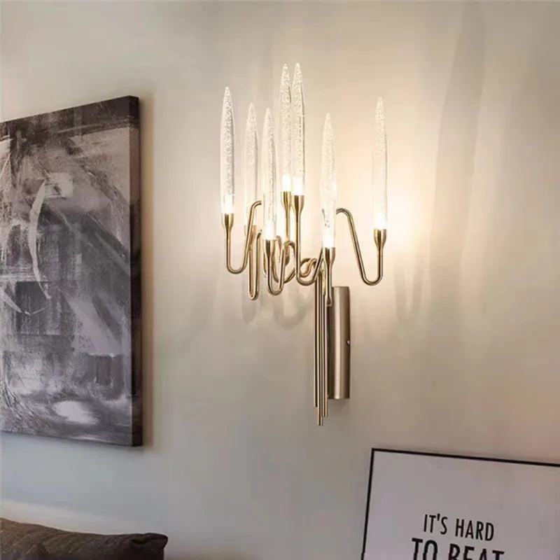 applique murale en cristal design bauhaus luxe pour intérieur moderne - vue 4 sur 7