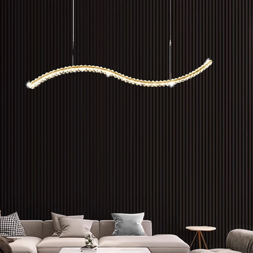 lustre en cristal élégant pour éclairage suspendu - vue 4 sur 12