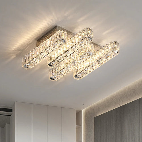 Plafonnier moderne de luxe en cristal - vue 3 sur 9