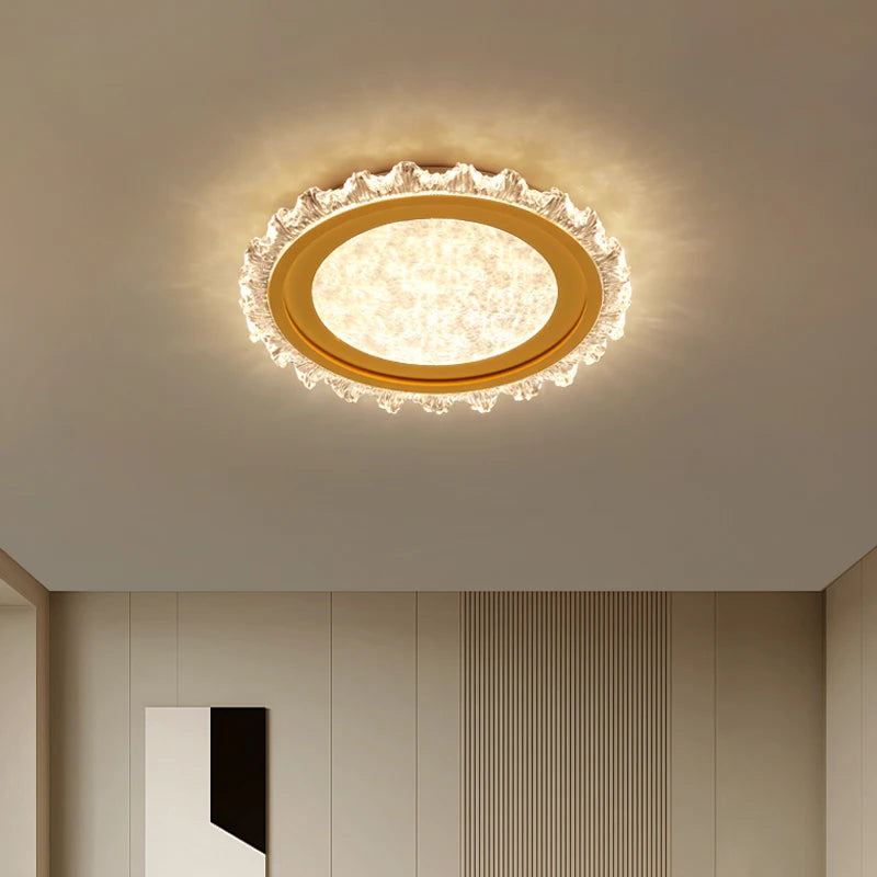 plafonnier moderne en cristal pour éclairage décoratif élégant - vue 5 sur 18