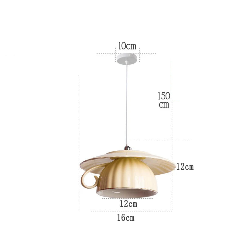 lampe suspension céramique moderne led - vue 26 sur 28