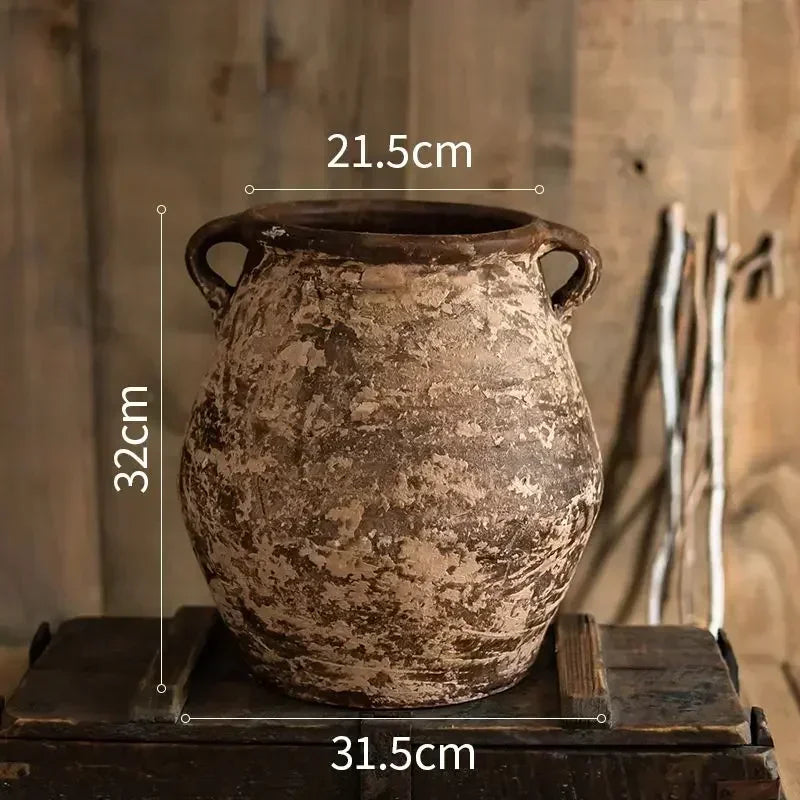 jardinières en poterie rustiques pour décoration intérieure et extérieure - vue 16 sur 25