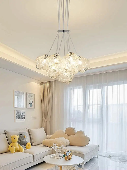 lustre moderne en forme de gâteau de glace pour décoration intérieure - vue 4 sur 9
