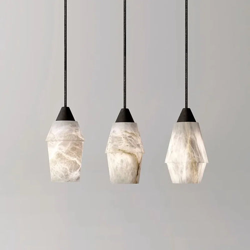 lustre led suspendu collection marbre vintage rétro - vue 2 sur 9