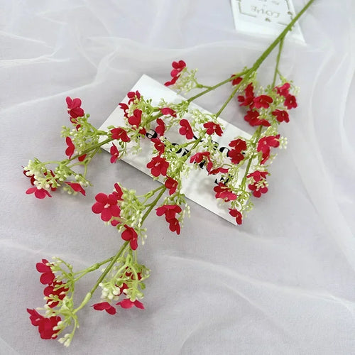 branches de gypsophile artificielles en soie pour décoration intérieure - vue 15 sur 14