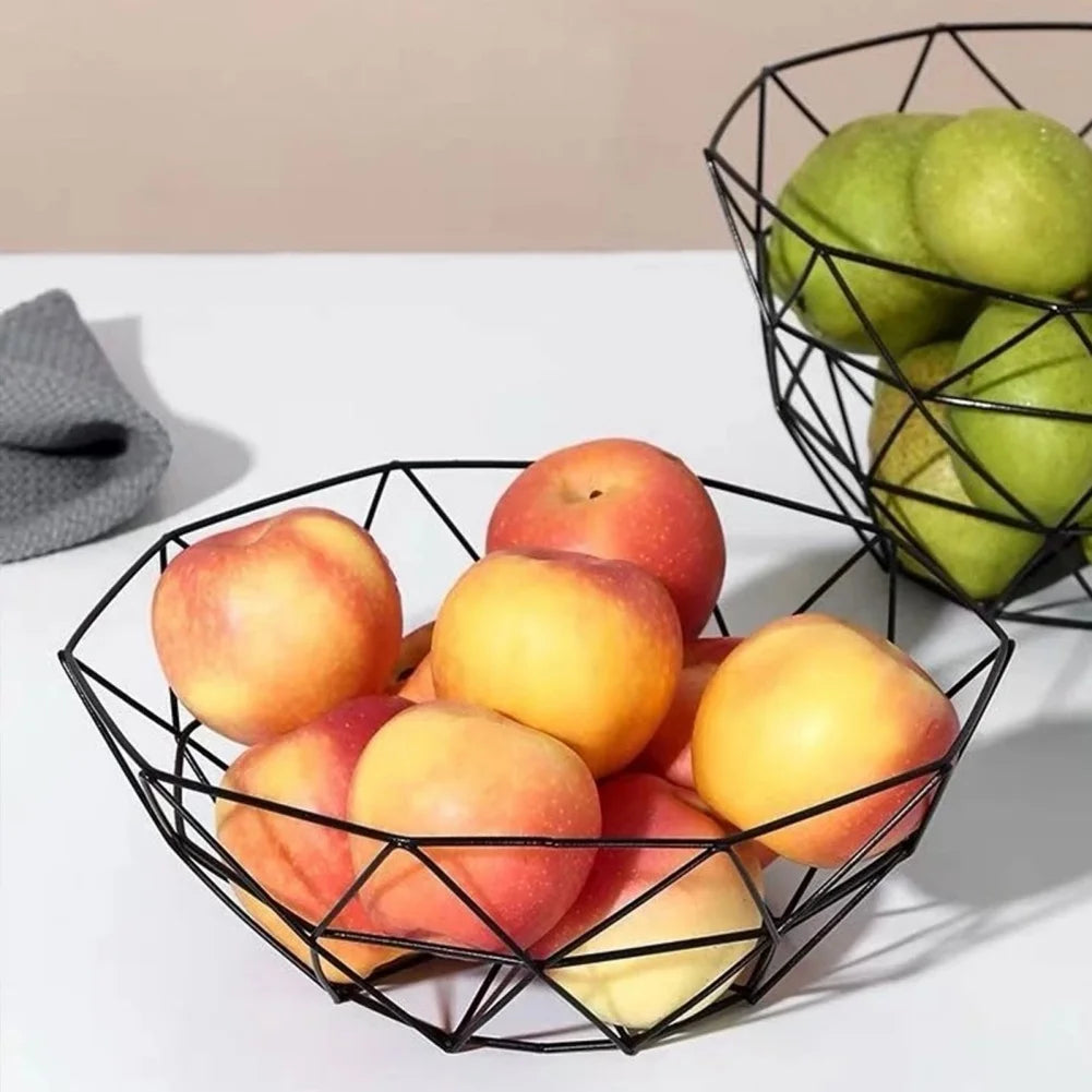 panier à fruits en fer multi-tailles pour rangement divers - vue 5 sur 14