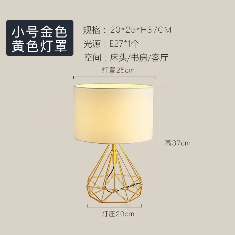 lampe à poser géométrique rétro nordique pour décoration créative - vue 8 sur 10