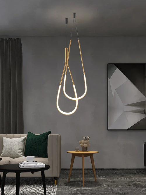 lustre nordique moderne créatif simple personnalité 2022 - vue 3 sur 11