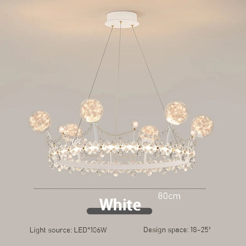 Lustres en couronne de cristal pour chambre de garçons et filles - vue 11 sur 10