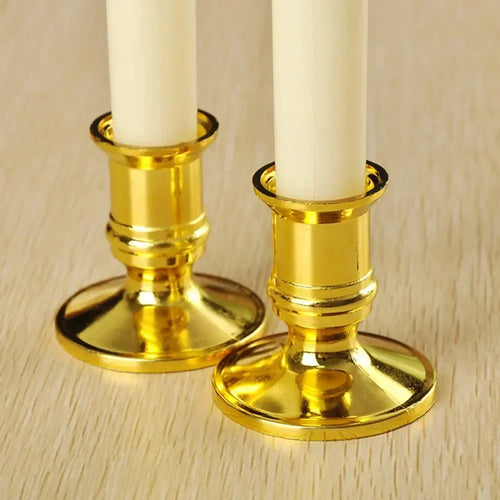 lot de 2 bougeoirs coniques pour décoration mariage et fêtes - vue 3 sur 7