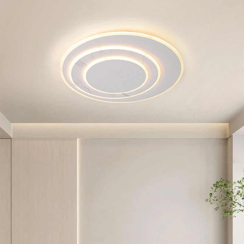 plafonnier led moderne design avec télécommande et intensité variable - vue 6 sur 12
