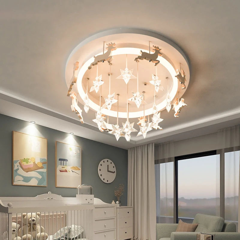 plafonnier étoile à LED pour chambre enfant princesse garçon fille - vue 1 sur 7