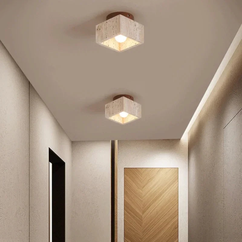 plafonnier en pierre minimaliste pour une ambiance apaisante - vue 2 sur 9