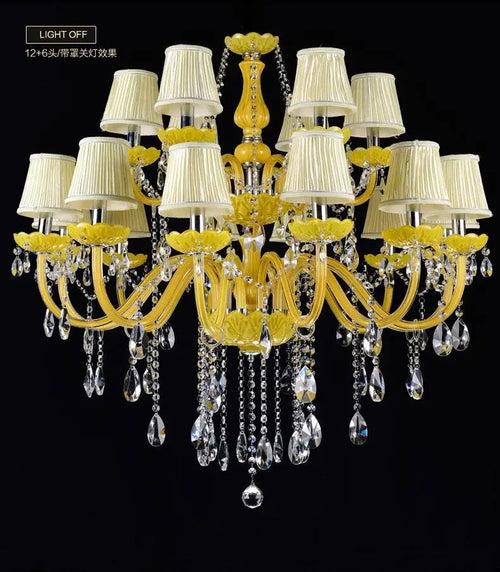 lustre en cristal fantaisie pour mariage moderne élégant - vue 9 sur 13