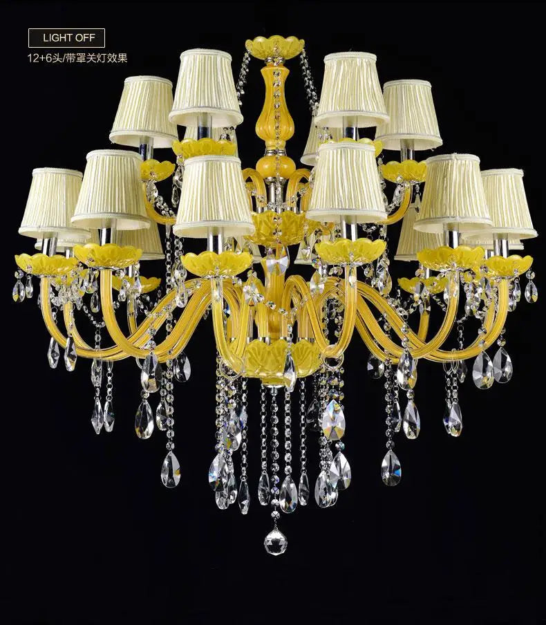 lustre en cristal fantaisie pour mariage moderne élégant - vue 8 sur 13