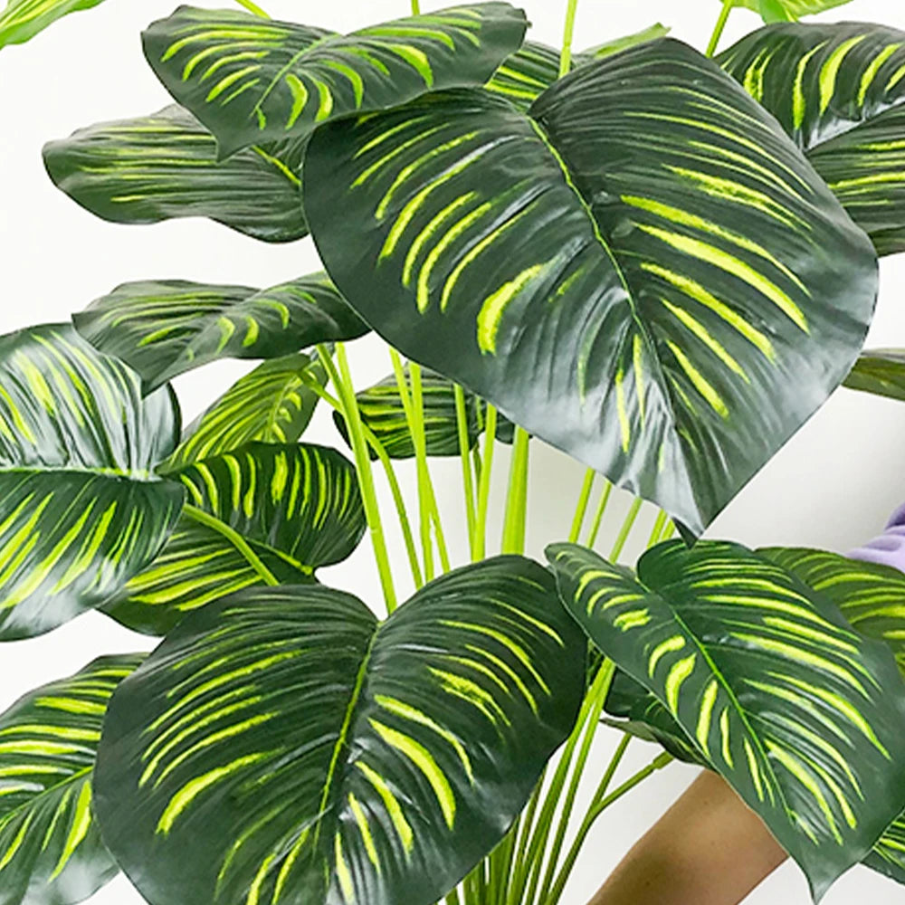 grande plante tropicale fausse feuille de bananier pour décoration intérieure et extérieure - vue 5 sur 8