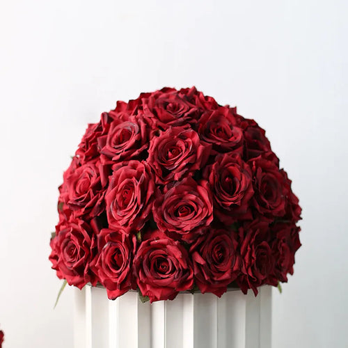 boules de fleurs artificielles en soie pour décoration de mariage et photo - vue 22 sur 22