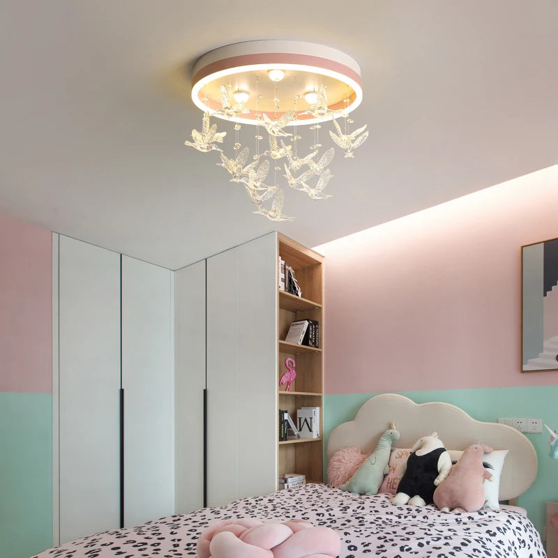 lustre led en cristal créatif chaud et romantique moderne - vue 3 sur 8