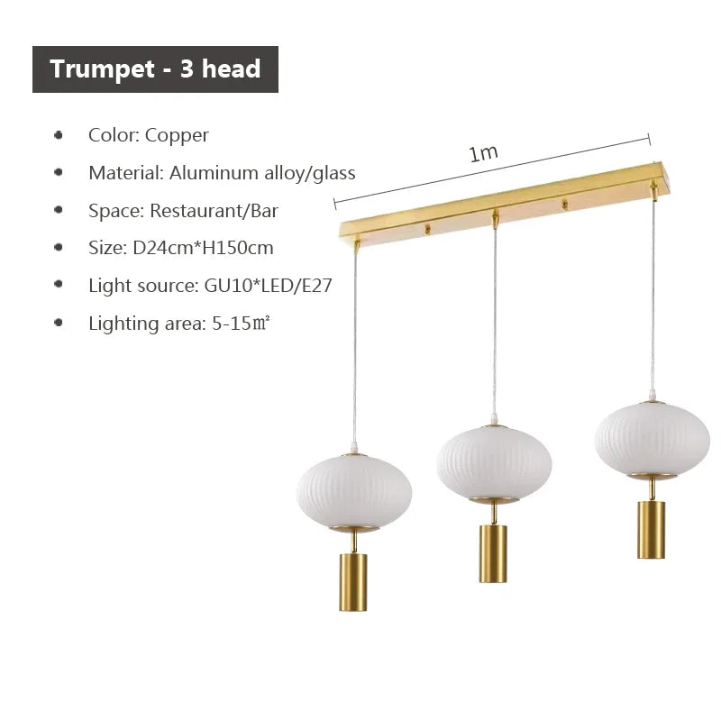 suspension en verre rétro design pour décoration intérieure - vue 14 sur 18