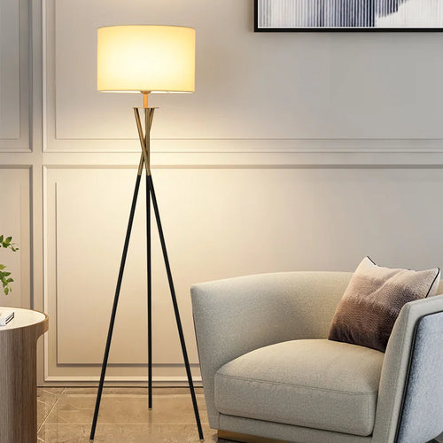 lampe de sol minimaliste de luxe avec table verticale réglable - vue 6 sur 14