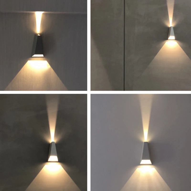 applique murale led extérieure design étanche éclairage moderne - vue 4 sur 9
